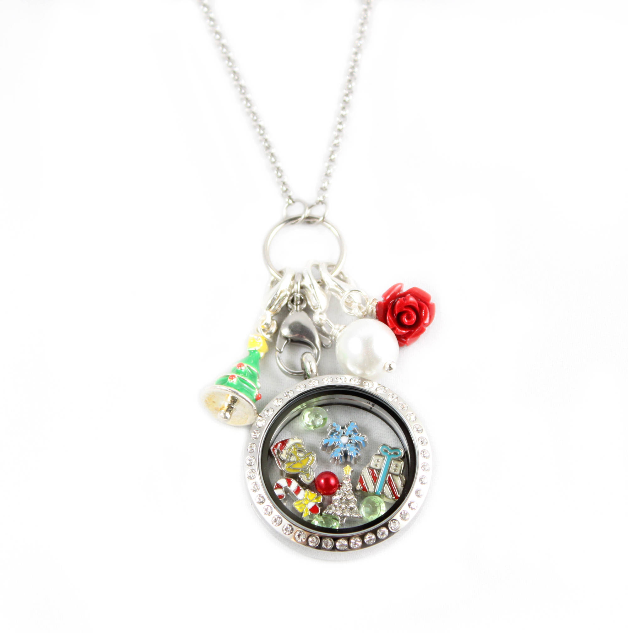 How Many Charms Fit In An Origami Owl Locket Mr Grinch Christmas Holiday Floating Locket And Charm Collection