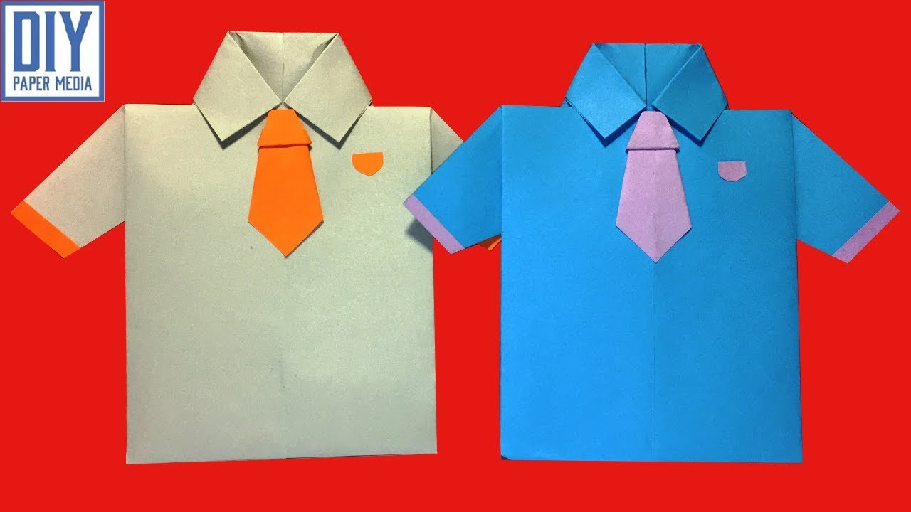 How To Design Origami How To Make An Easy Origami Shirt Paper Diy Origami Shirt Tutorials Diy Shirt Paper Design