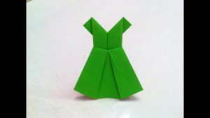 How To Design Origami How To Make An Origami Paper Dress 2 Origami Paper Folding Craft Videos And Tutorials