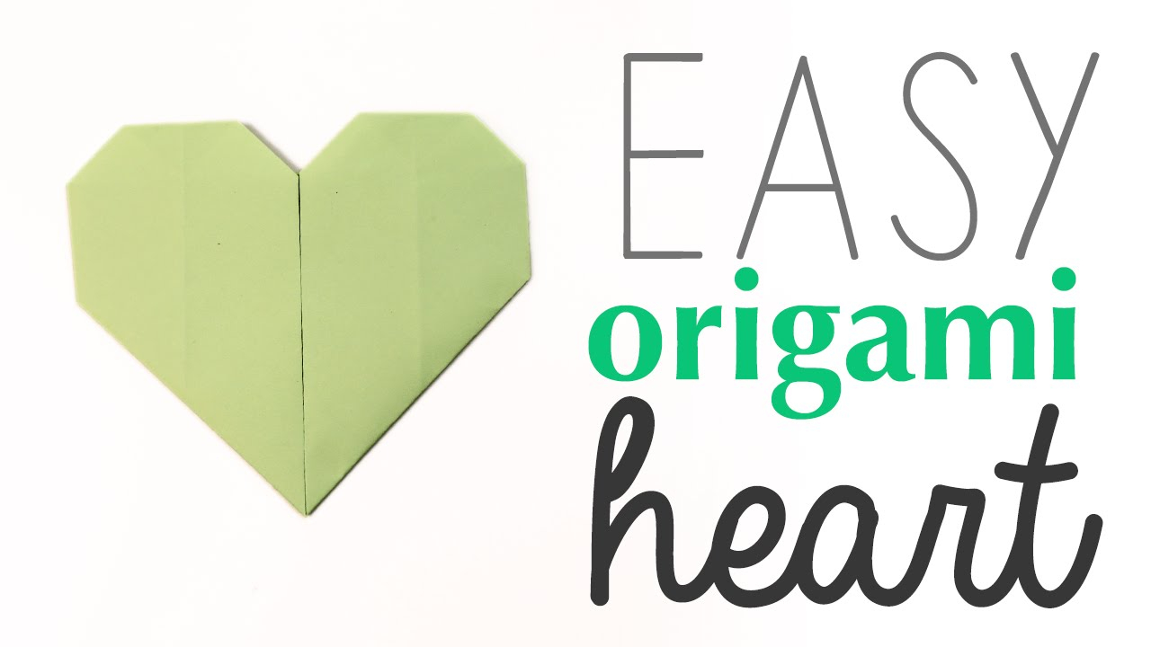 How To Do A Heart Origami Easy Origami Heart Tutorial Diy
