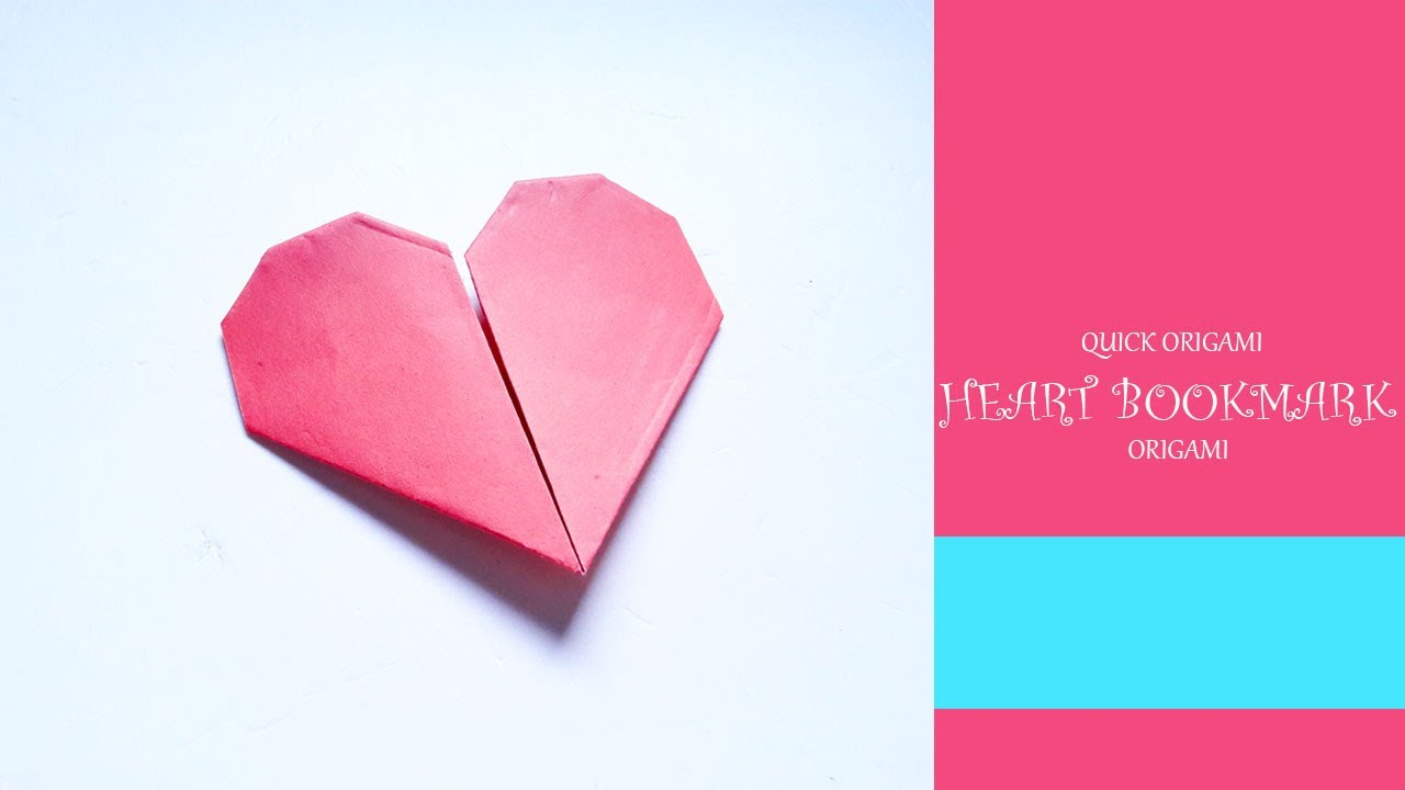 How To Do A Heart Origami How To Make An Origami Heart Bookmark Album On Imgur