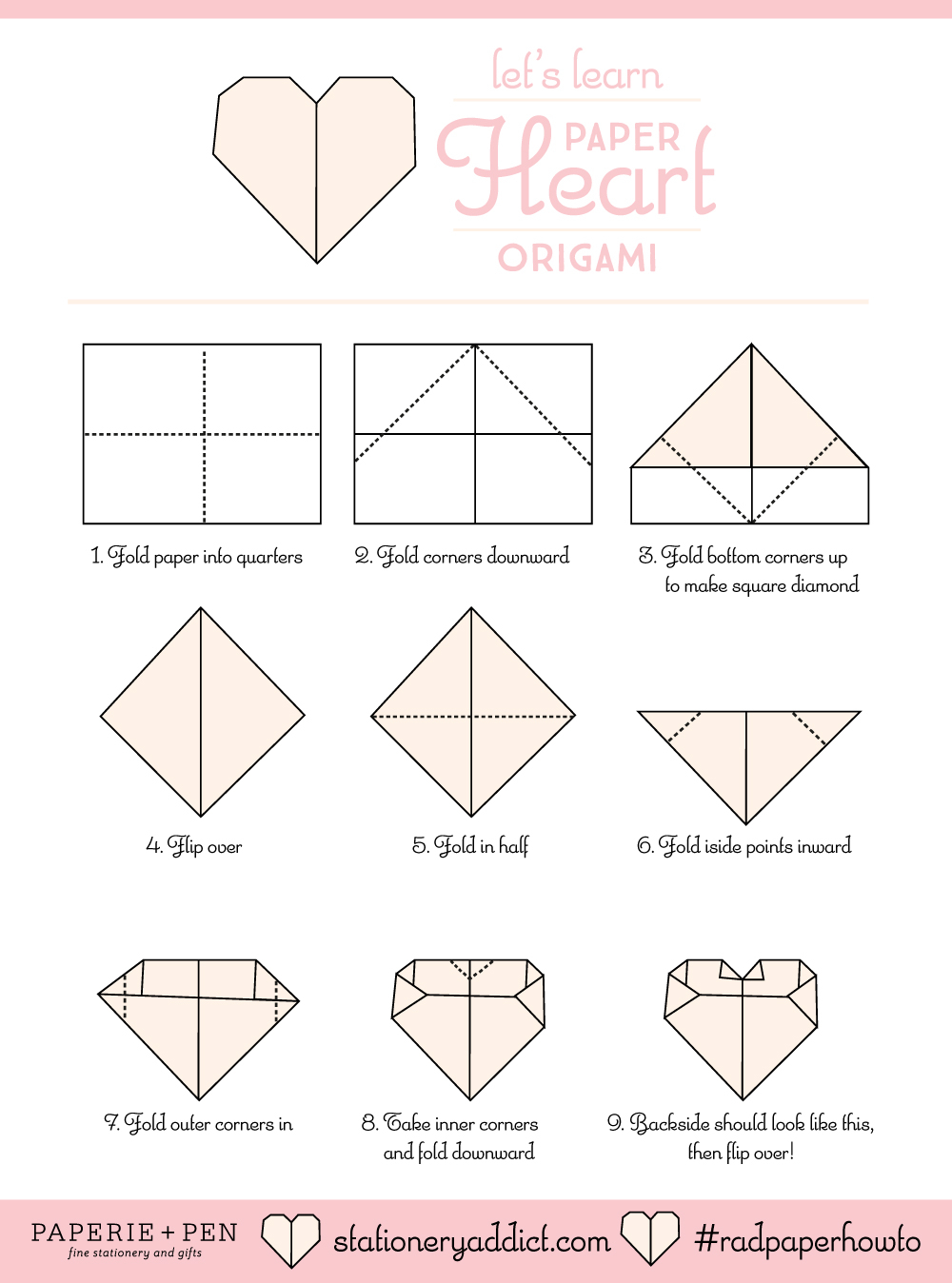 How To Do A Heart Origami Lets Learn Paper Heart Origami