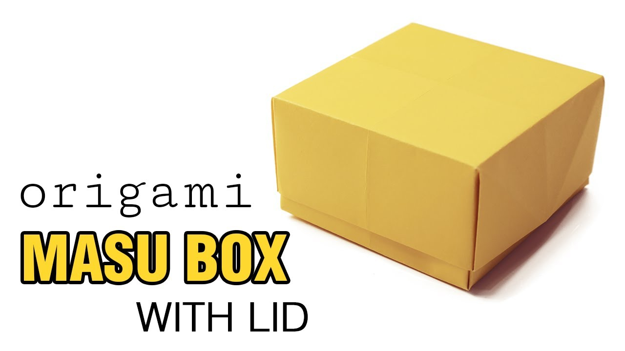 How To Do A Origami Box Easy Origami Masu Box Lid Tutorial Diy