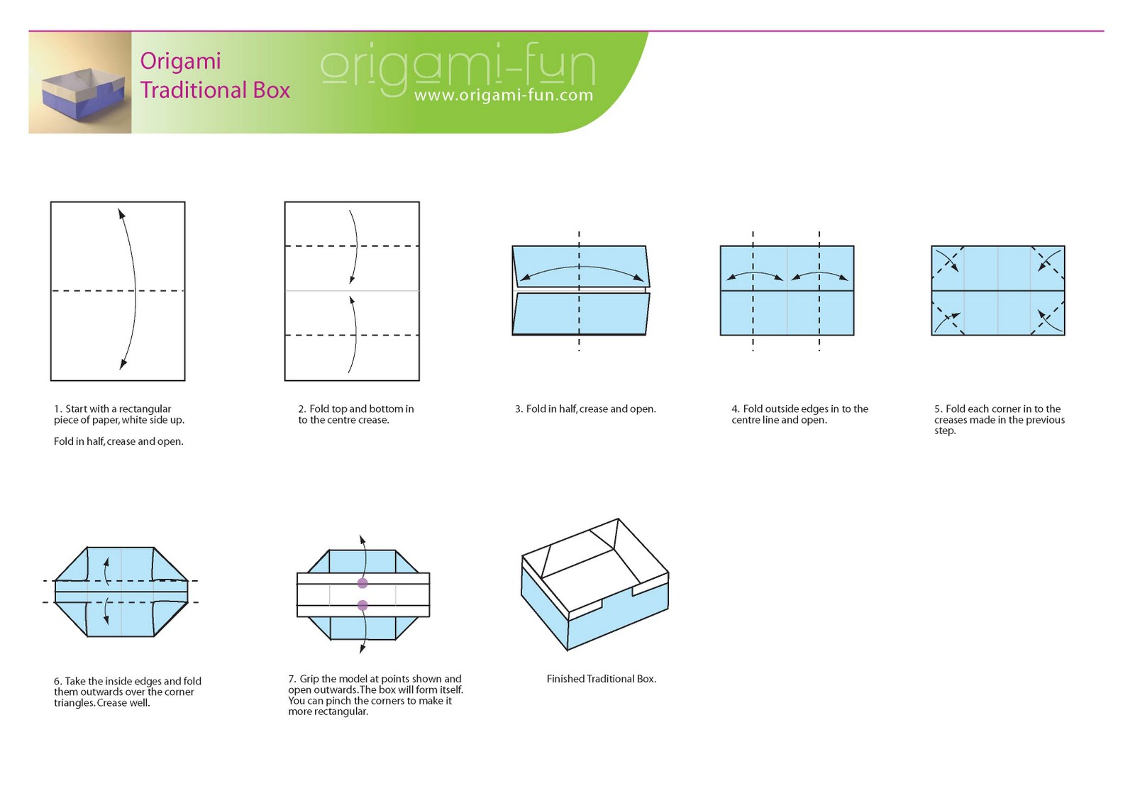 How To Do A Origami Box How To Make Origami Box Step Step
