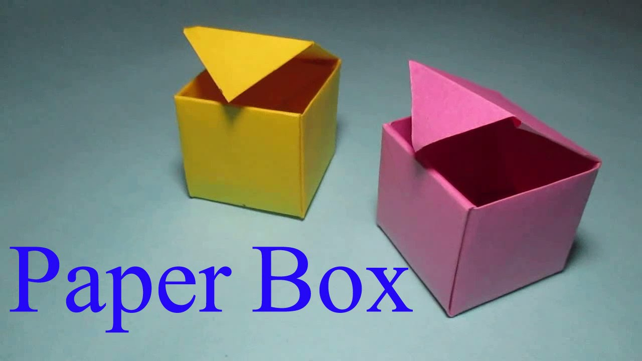 How To Do A Origami Box Paper Box How To Make A Box From Paper That Opens And Closes