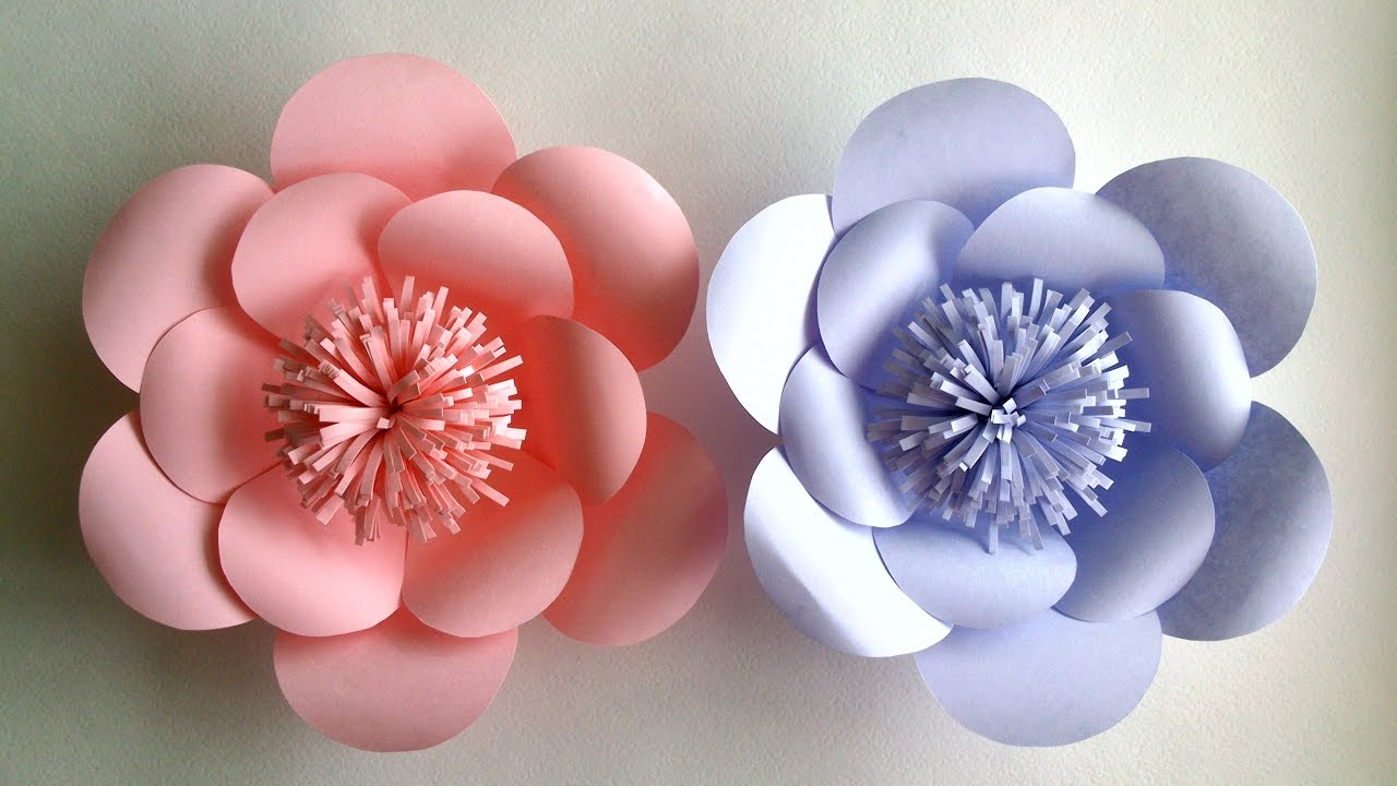 How To Do A Origami Flower How To Make Paper Flowers Paper Flower Tutorial Step Step
