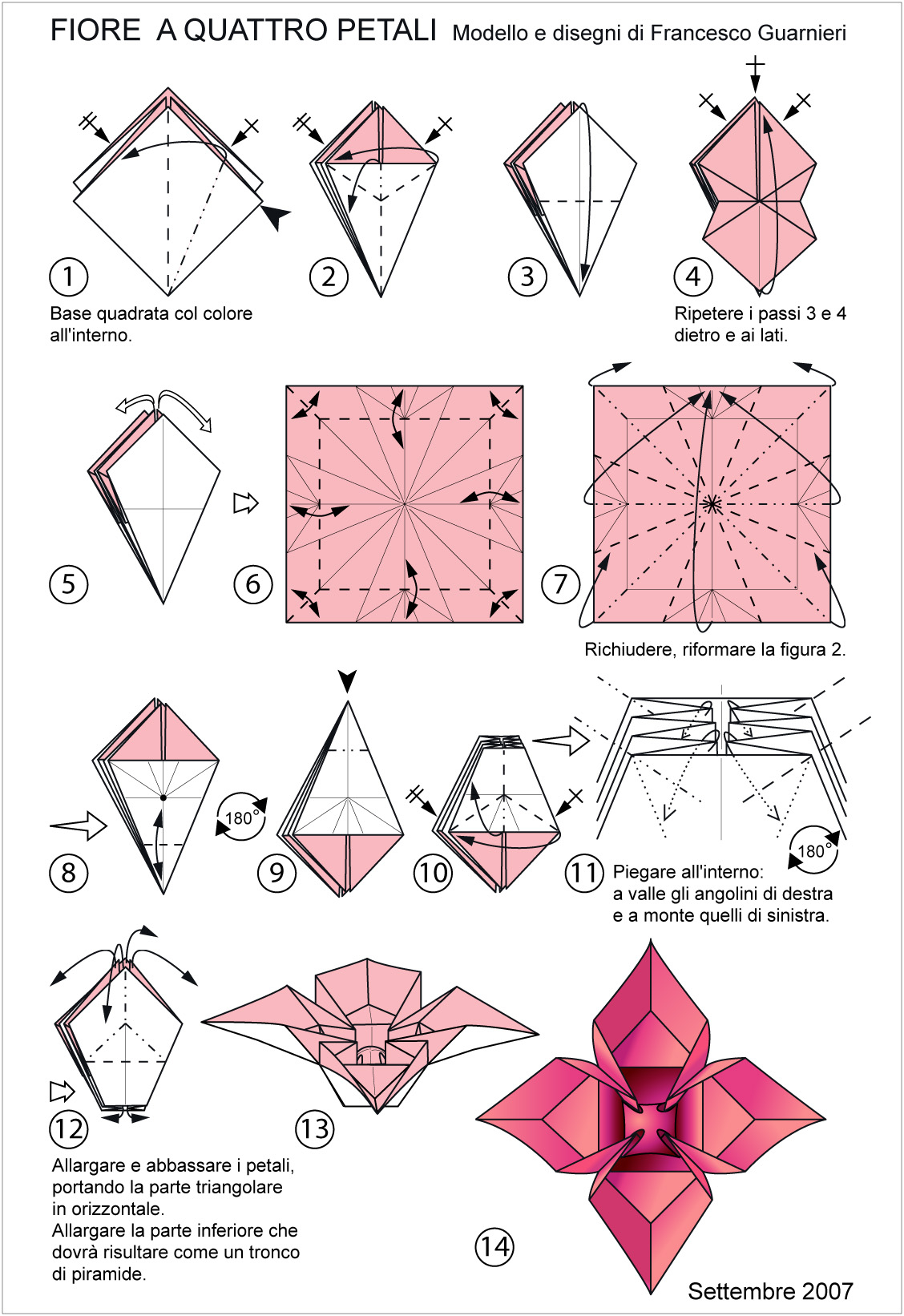How To Do A Origami Flower Origami Flower Projects Of Hanna Zoon