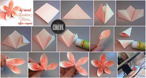 How To Do A Origami Flower Paper Flower Decorations Darwins Party Website
