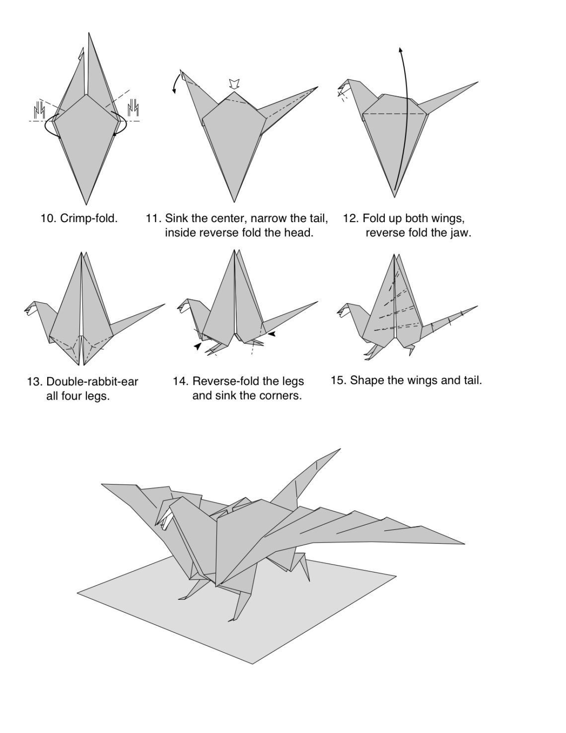 How To Do An Origami Dragon Dragon Craft And Origami