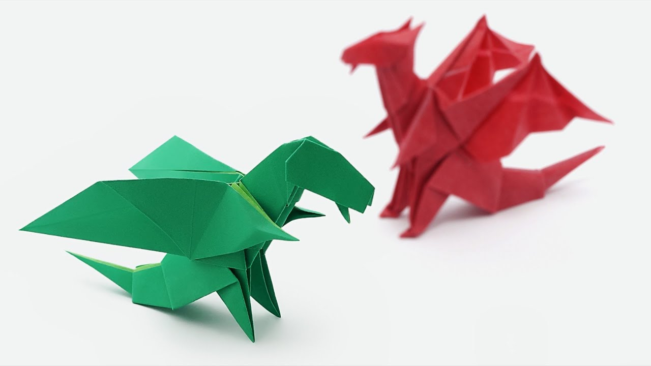 How To Do An Origami Dragon Origami Dragons Video And Diagrams Jo Nakashima