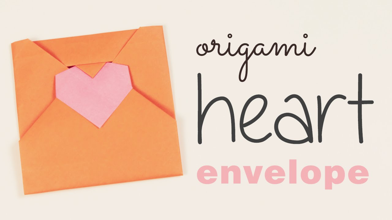 How To Do An Origami Heart Origami Heart Envelope Video Tutorial Paper Kawaii