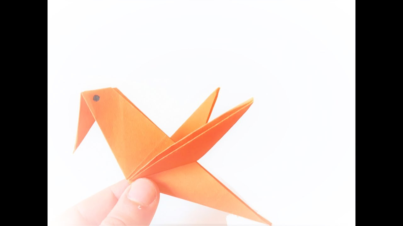 How To Do Origami Bird Step By Step How To Make A Paper Bird Paper Bird Origami Bird Folding Step Step Easy Tutorials