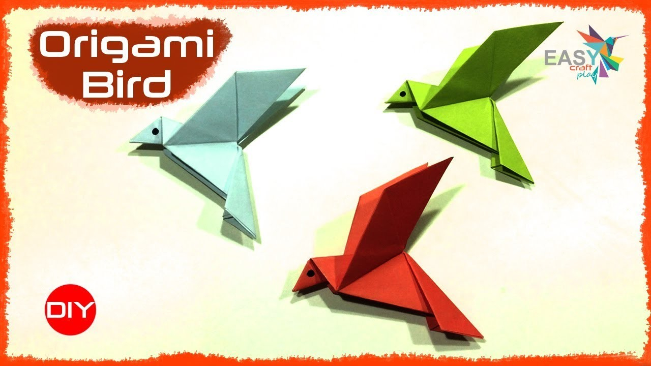 How To Do Origami Bird Step By Step How To Make An Origami Flapping Bird Step Step Easy Tutorials