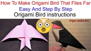 How To Do Origami Bird Step By Step How To Make Paper Bird Flying Origami Easy Stepsoragami Bird