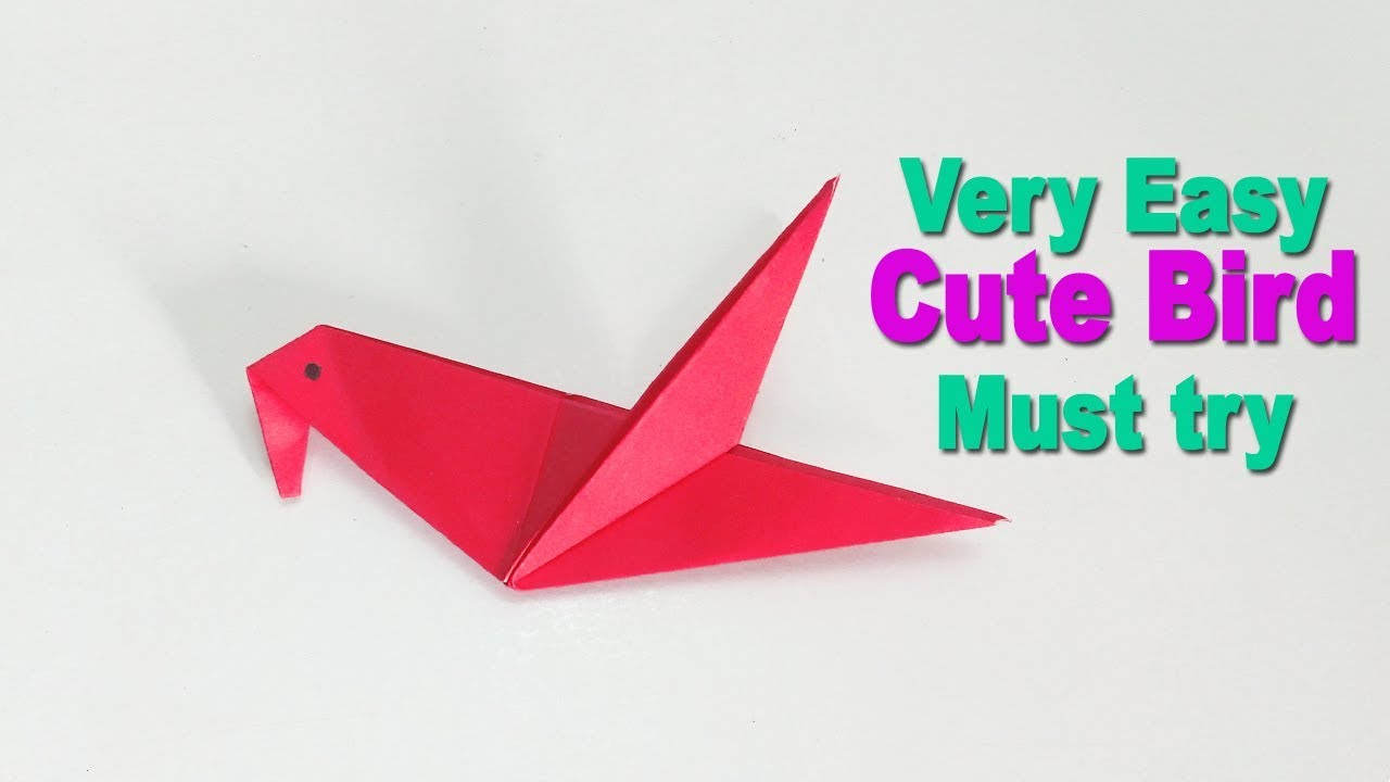 How To Do Origami Bird Step By Step Origami Bird Easy Origami Easy Bird Making Tutorial How To Make A Paper Bird Step Step