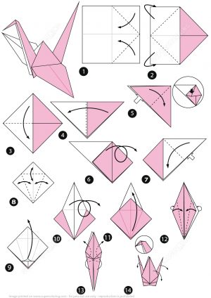 How To Do Origami Bird Step By Step Origami Bird Instructions Free Printable Papercraft Templates