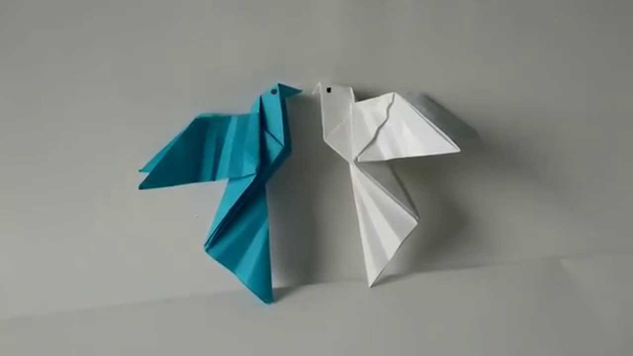 How To Do Origami Bird Step By Step Origami Birds How To Fold An Origami Dove Step Step