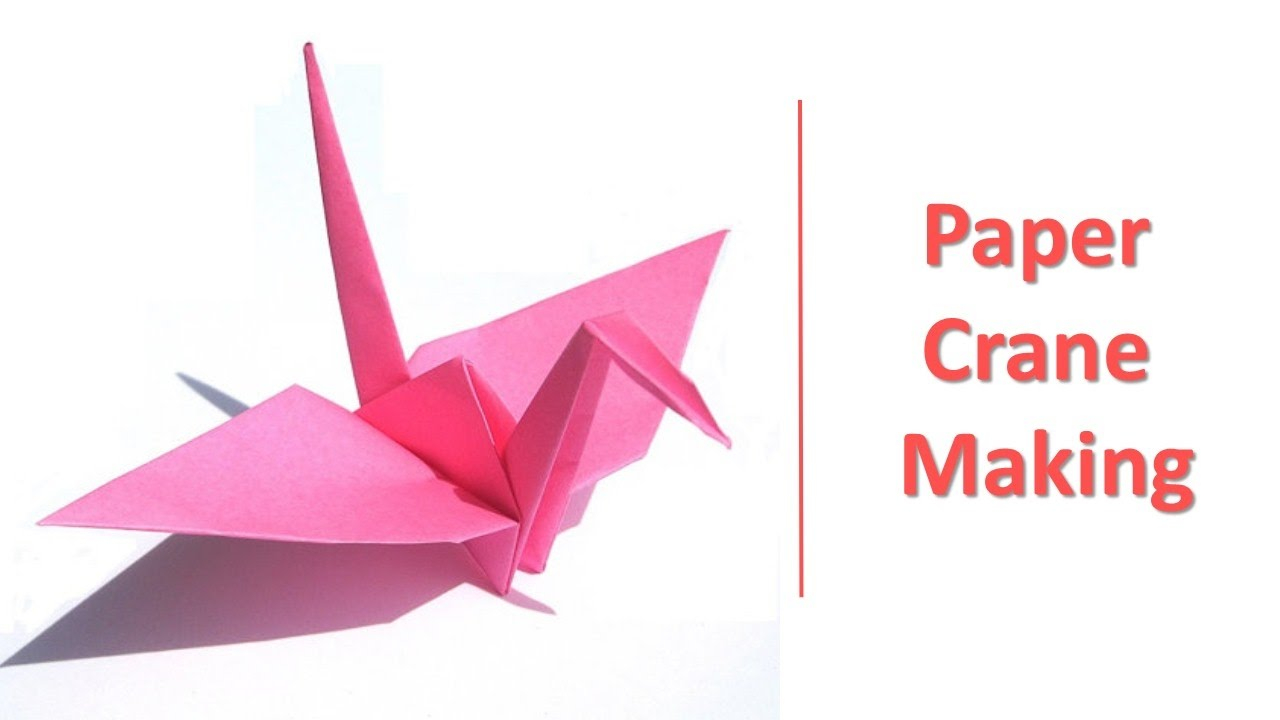 How To Do Origami Crane How To Make A Origami Paper Bird Crane Origami Crane Making