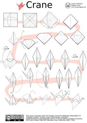 How To Do Origami Crane Origami Crane Diagram