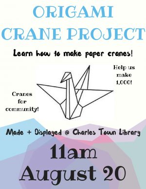 How To Do Origami Crane Origami Crane Project Charles Town Library