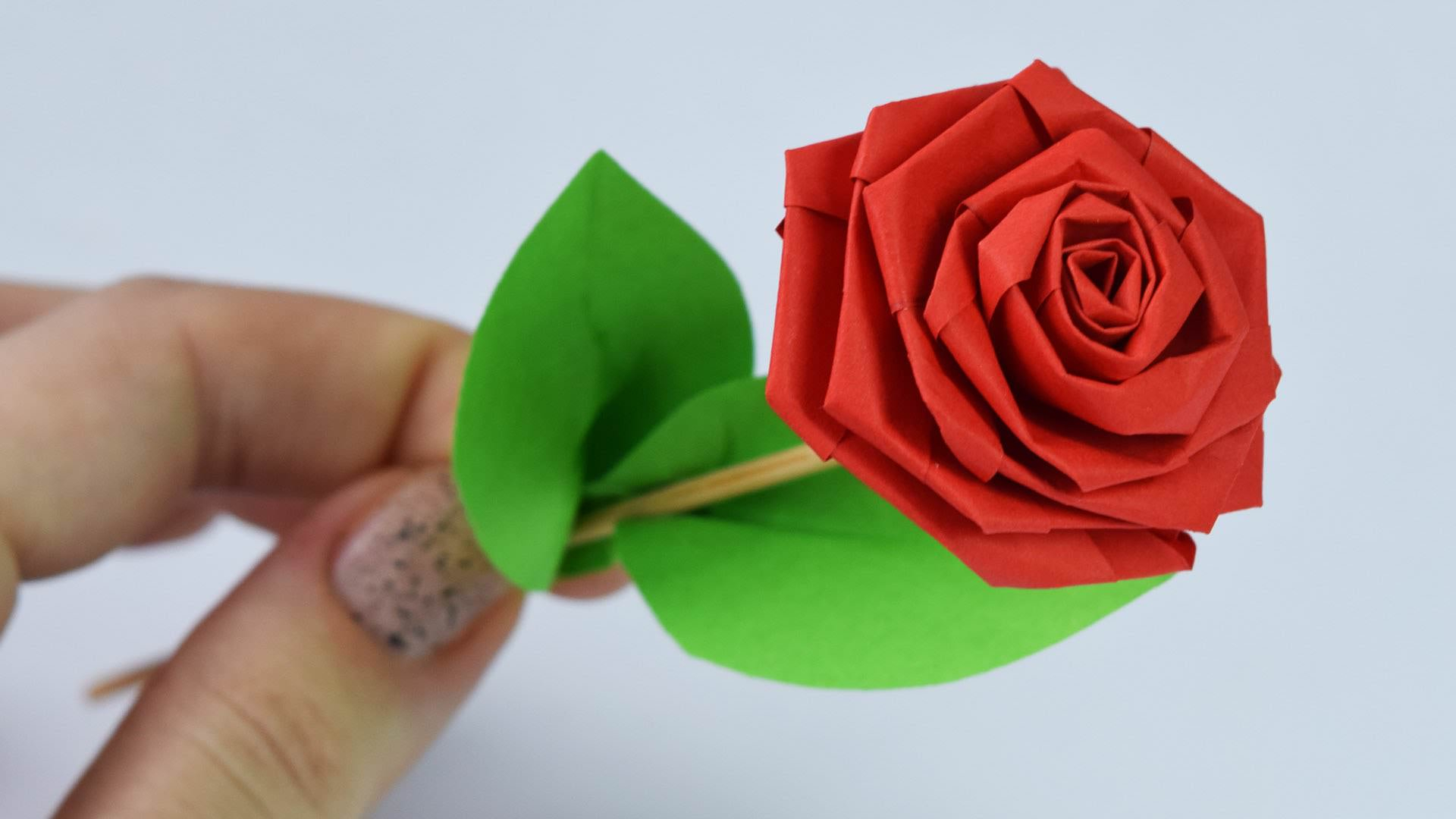 How To Do Origami Rose Origami Rose How To Make A Origami Rose Easy Step Step