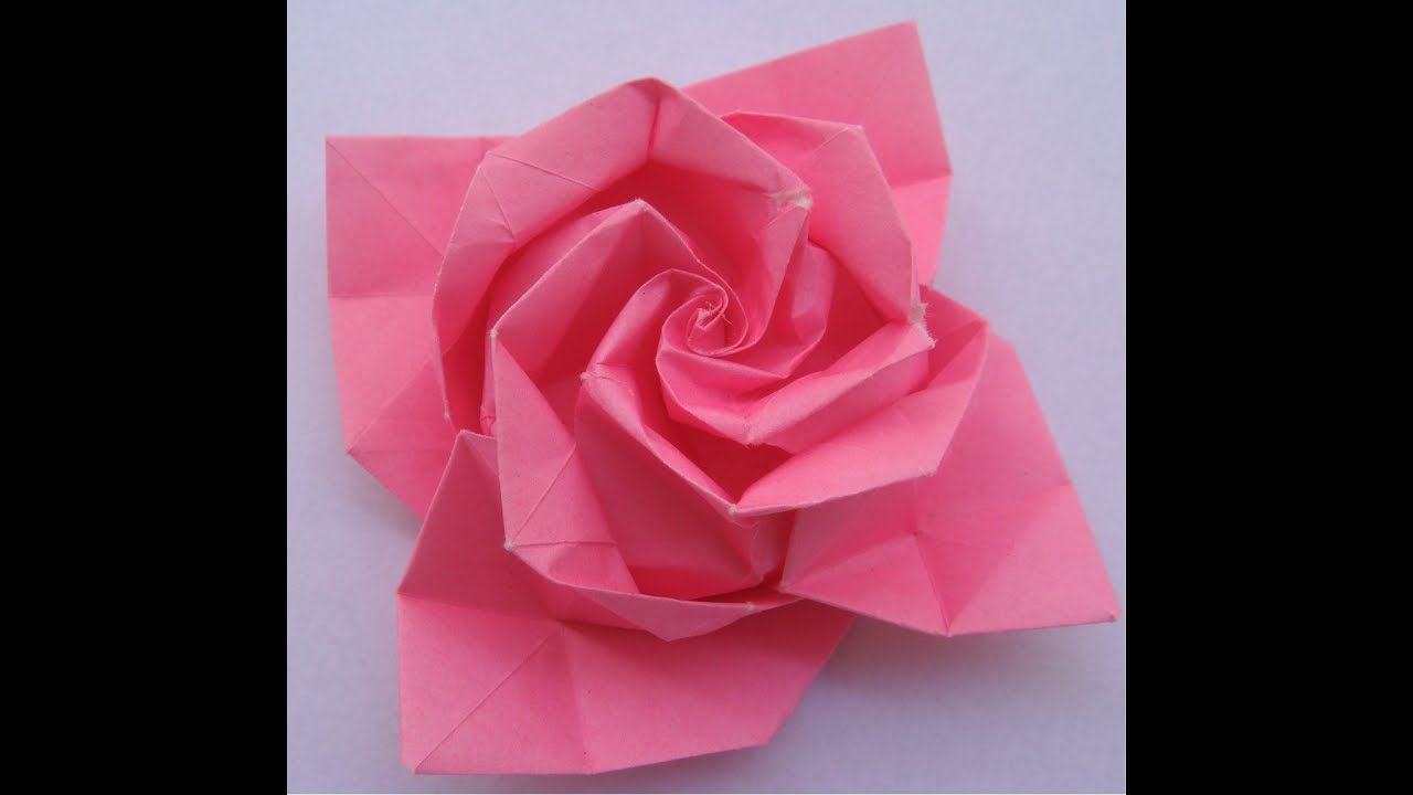 How To Do Origami Rose Origami Tutorial Rose