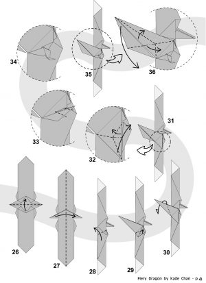 How To Fold A Origami Dragon Kade Chan Origami Blog Fiery Dragon