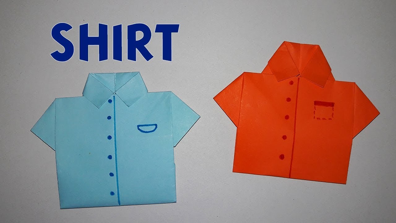 How To Fold A Shirt Origami Diy How To Make Paper Shirt Origami Shirt