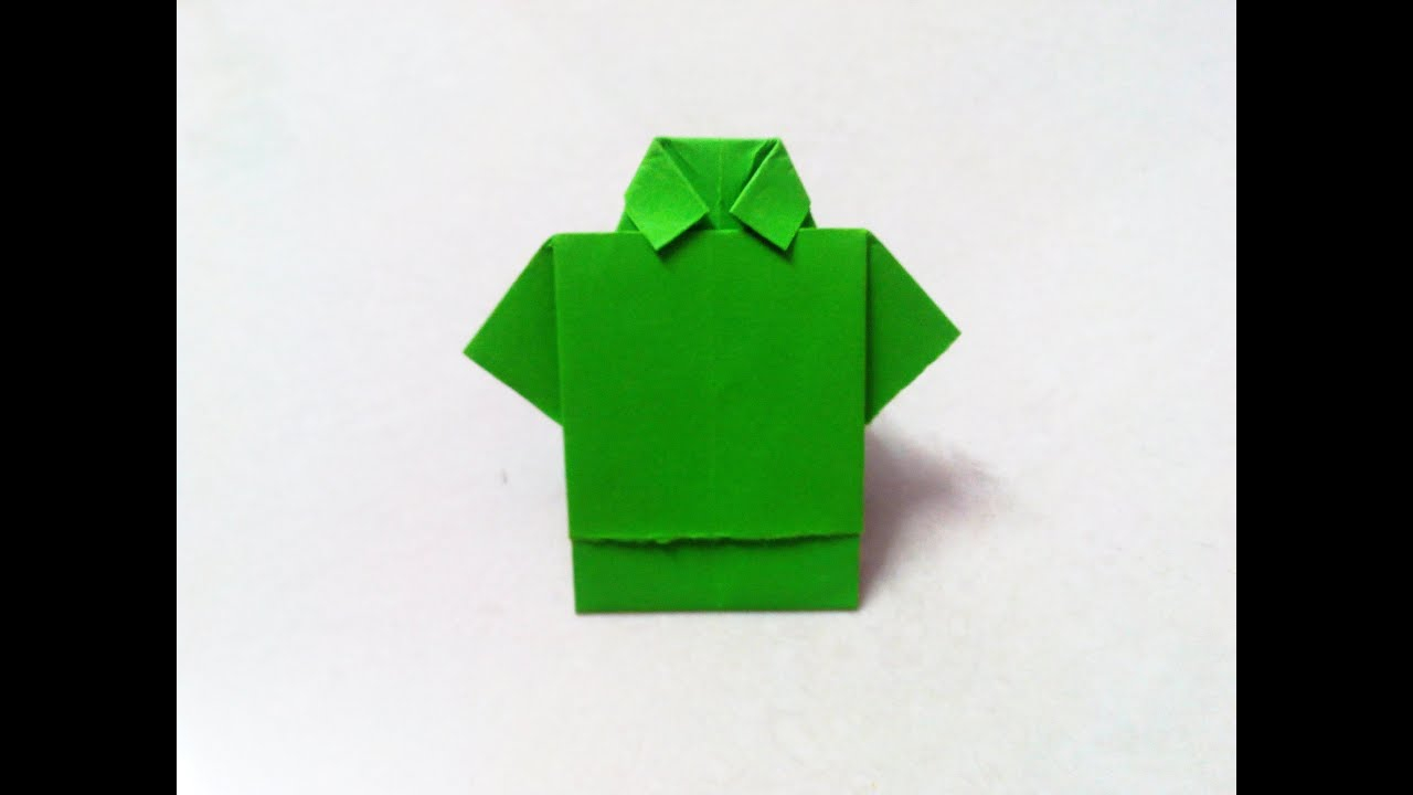 How To Fold A Shirt Origami How To Make An Origami Shirt Step Step