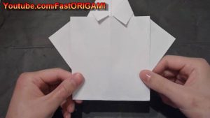 How To Fold A Shirt Origami How To Make Fathers Day Collared Shirt Origami With Necktie El Da Del Padre Camisa De Col