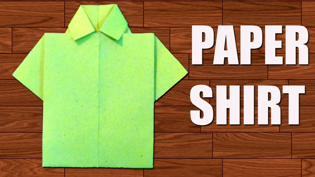 How To Fold A Shirt Origami How To Make Paper Shirt Diy Origami Paper Crafts
