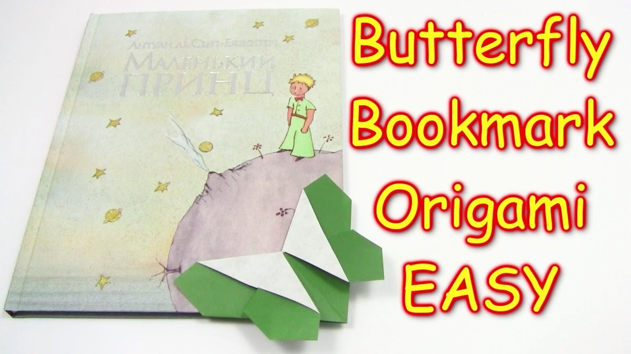 How To Fold Origami Butterfly Origami Butterfly Bookmark Easy Very Simple Yakomoga Origami Tutorial