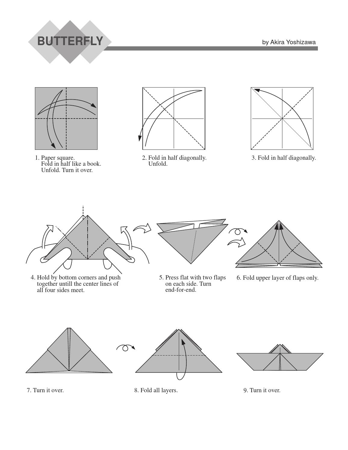 How To Fold Origami Butterfly Origami Butterfly Yoshizawa J Ffrm Issuu