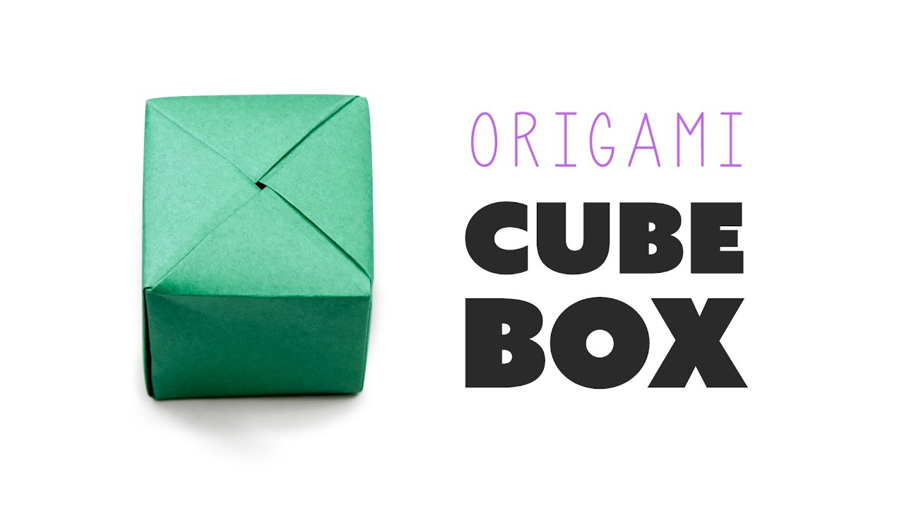 How To Fold Origami Cube Closed Origami Cube Box Instructions Diy Paper Kawaii