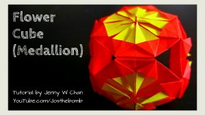 How To Fold Origami Cube Diy How To Fold Origami Flower Medallion Cube Summer Crafts