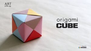 How To Fold Origami Cube How To Fold An Diy Origami 3d Cube