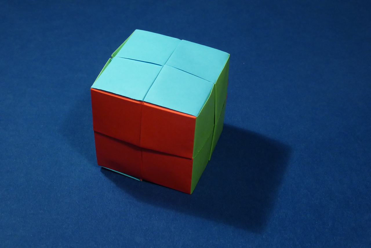 How To Fold Origami Cube Modular Origami Cubes And Cuboids Folded Micha Kosmulski