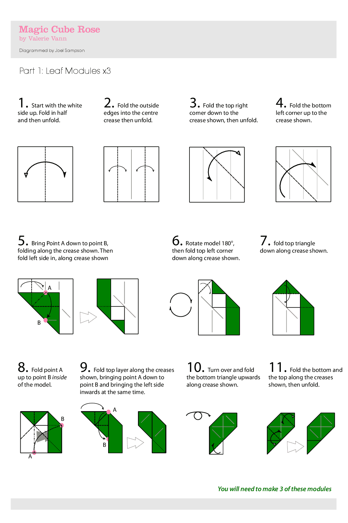 How To Fold Origami Cube Origami Magic Rose Cube Docsity
