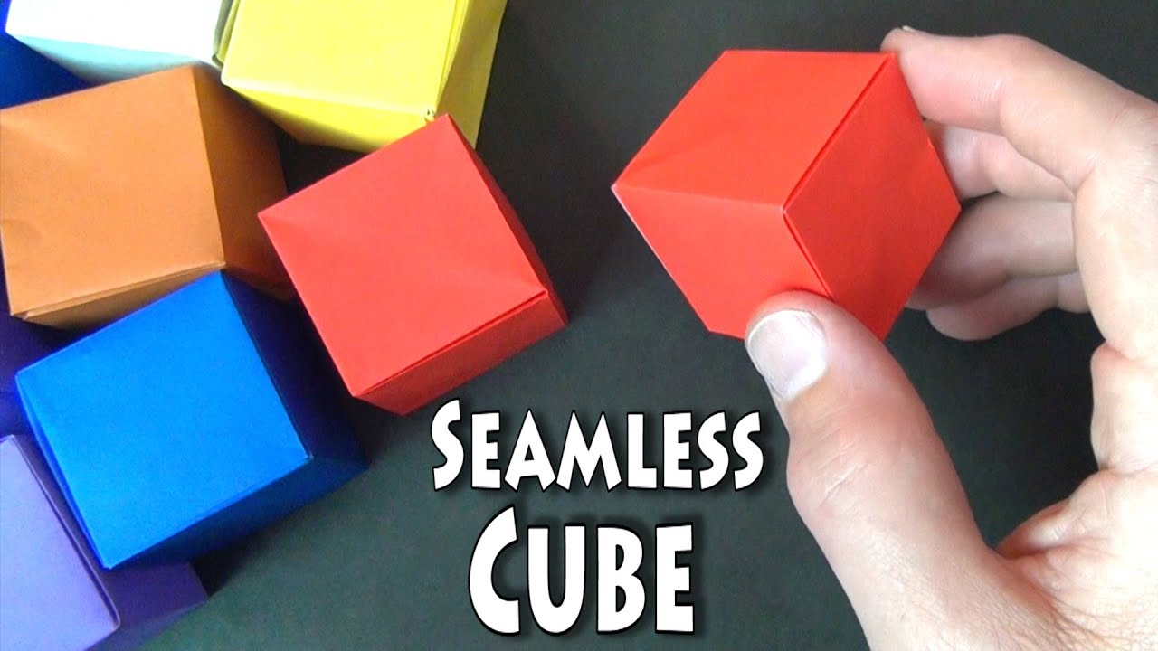How To Fold Origami Cube Origami Seamless Cube