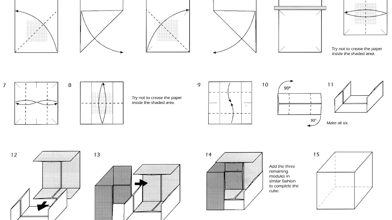 How To Fold Origami Cube Tamatebako Box Origami Instructions Origami Choices