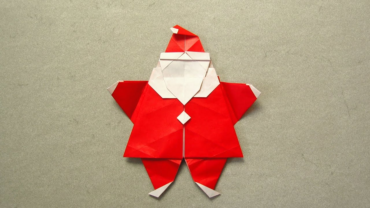 How To Fold Santa Claus Origami Christmas Origami Instructions Santa Peter Engel