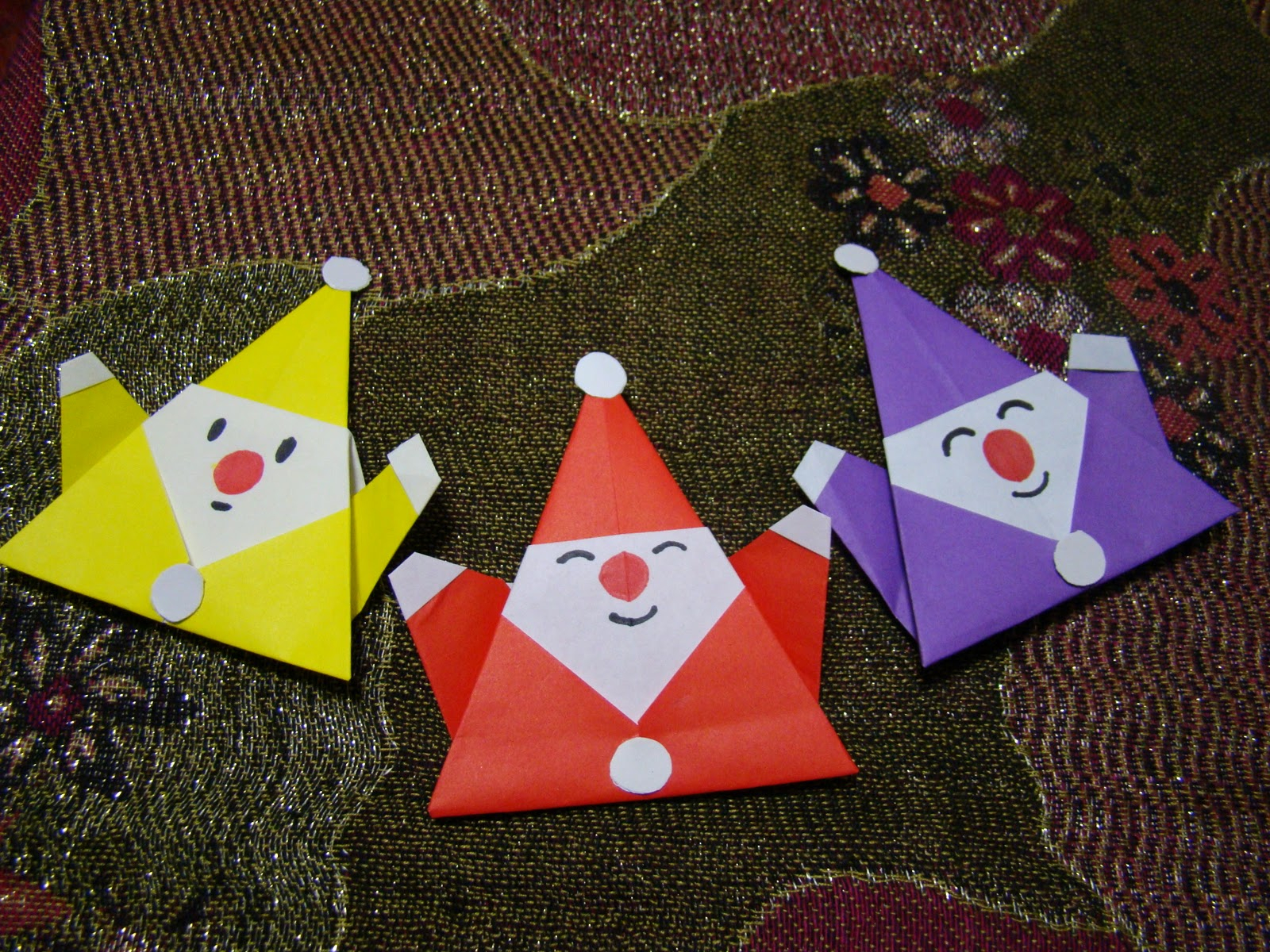 How To Fold Santa Claus Origami Origami Maniacs Origami Santa Claus 2