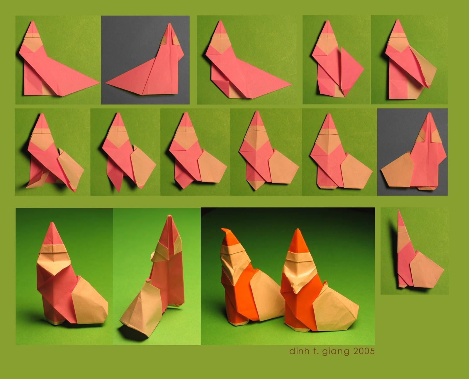 How To Fold Santa Claus Origami Origami Santa Claus 1 Giang Dinh