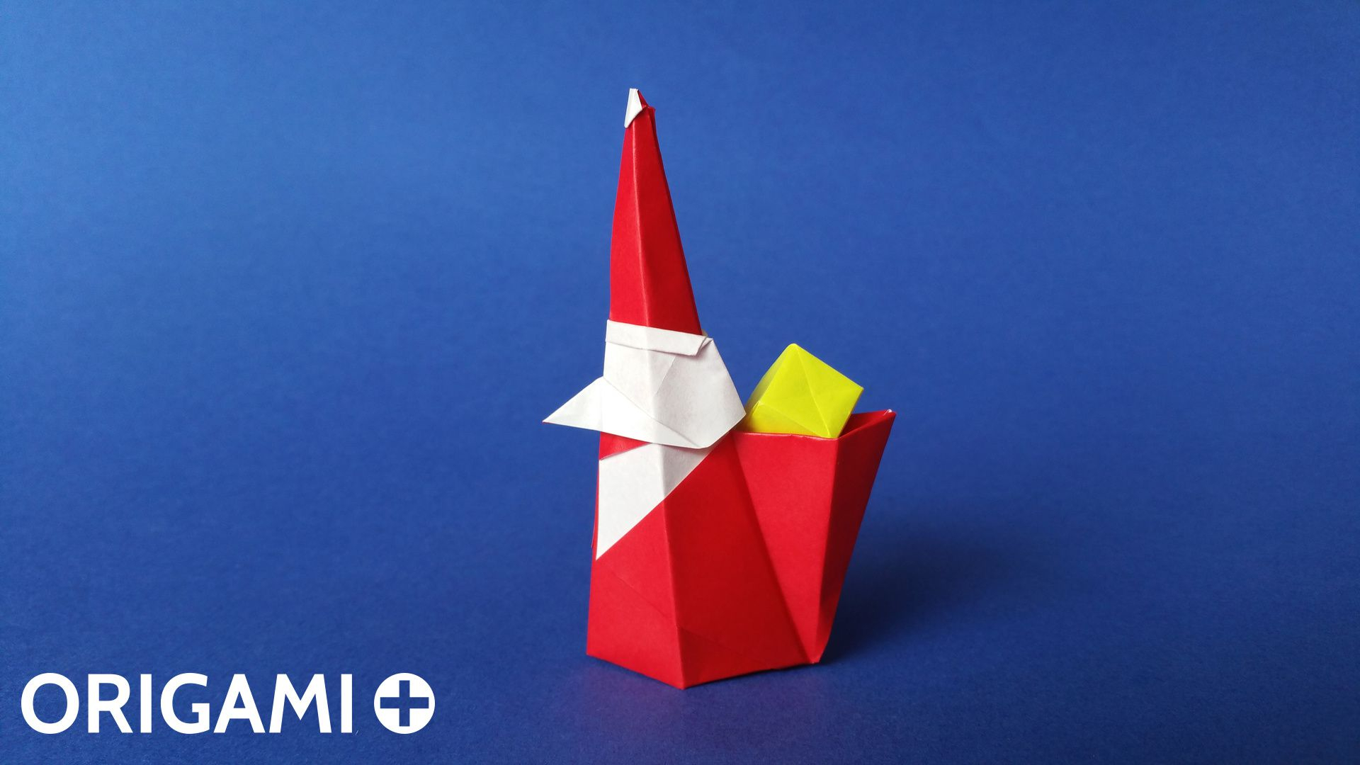 How To Fold Santa Claus Origami Origami Smiling Santa Claus