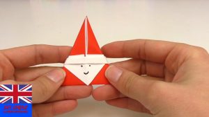 How To Fold Santa Claus Origami Sante Claus Man Origami Tutorial Diy How To Fold A Santa Claus