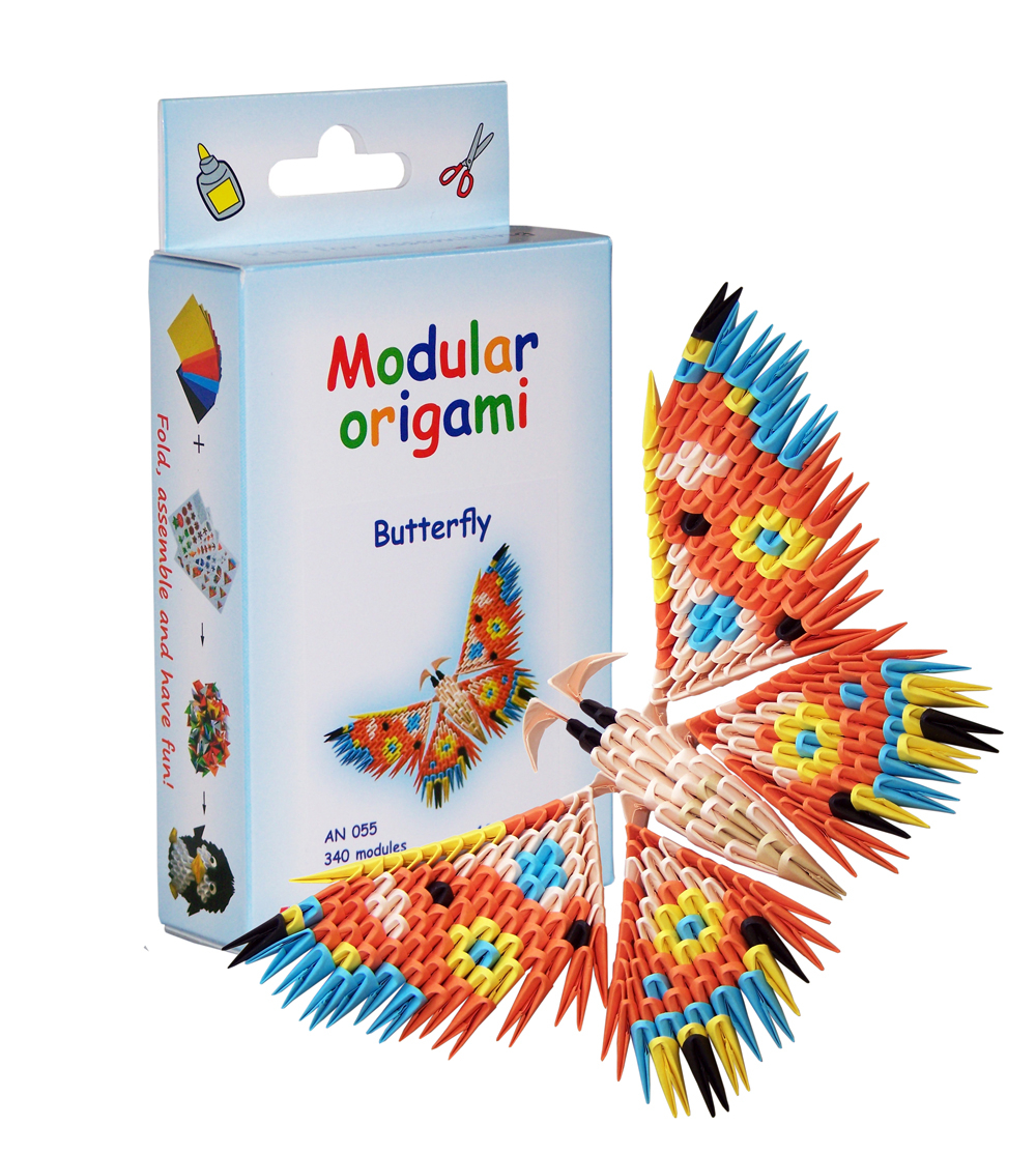 How To Make 3D Origami Butterfly Butterfly 340 Modules