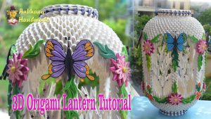 How To Make 3D Origami Butterfly How To Make 3d Origami Lantern Diy Paper Lantern Tutorials