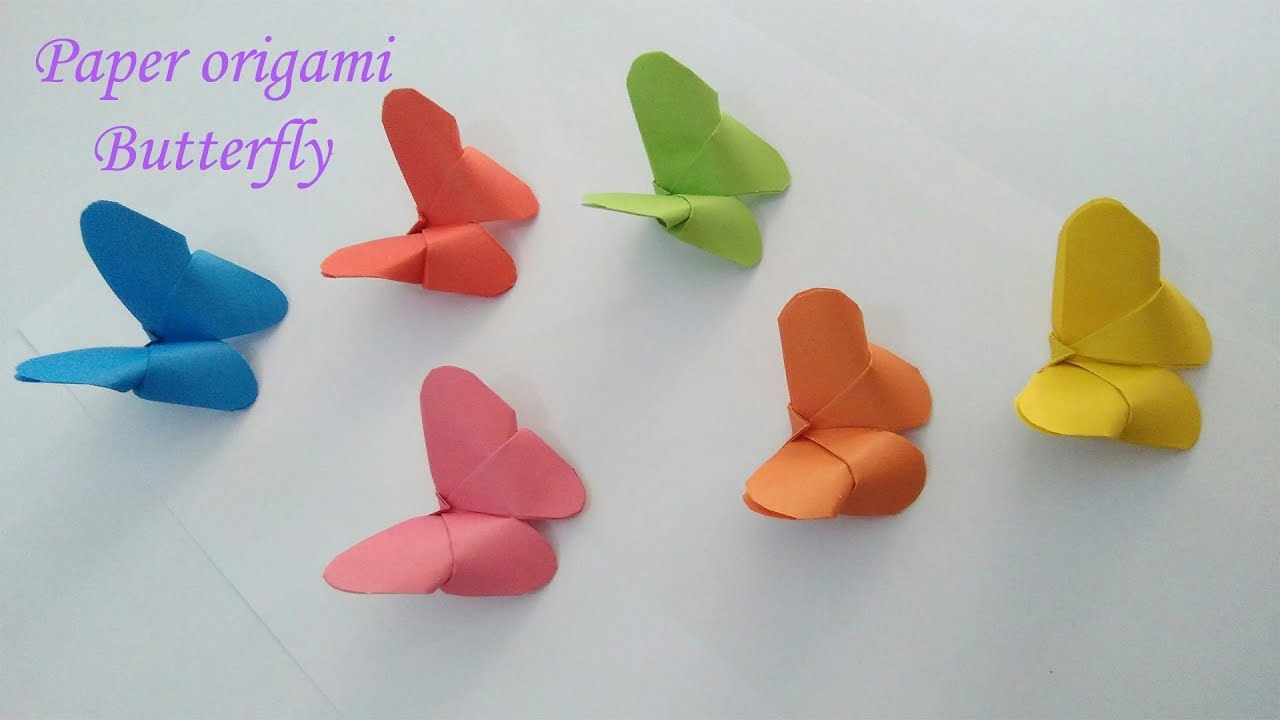 How To Make 3D Origami Butterfly Paper Origami Butterfly 3d Butterfly How To Easy For All Tutorial Wall Decor