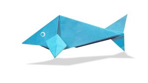 How To Make 3D Origami Fish 3d Origami Fish Diy Origami Fish Learn Origami How To Make Easy Origami Fish
