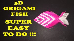 How To Make 3D Origami Fish 3d Origami Fish Easy To Do
